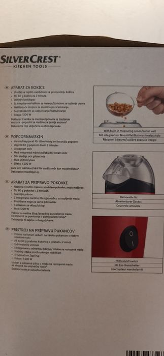 Silver Crest - Maszyna do popcornu 1200W