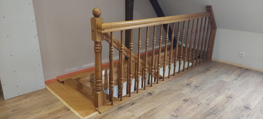 Schody dębowe zabiegowe