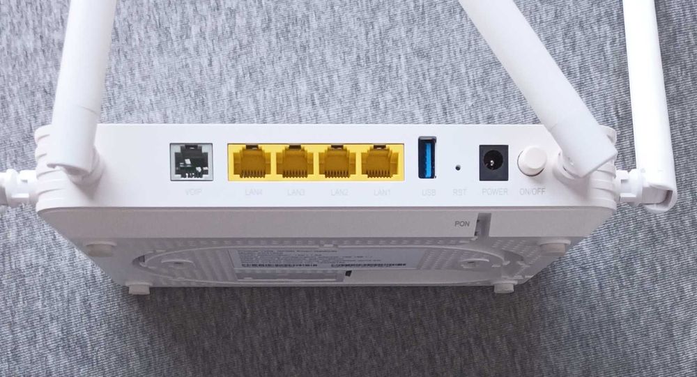 ONT/ONU, XPON, Wi-Fi 6 Dual Band 3000Mbps, 4xGE RJ45, VoIP, USB 3.0: 2 ...