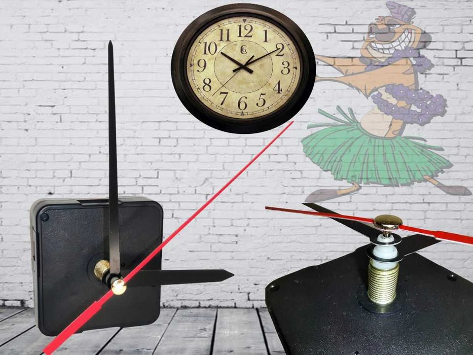 Экономный Тикающий Часовой механизм со штоком 18мм резьбой 12мм+Стрелк