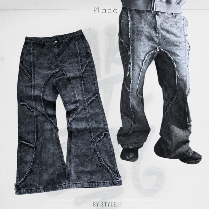 Opium Distressed Flared Jeans Буткат клеш кльош джинси balenciaga race