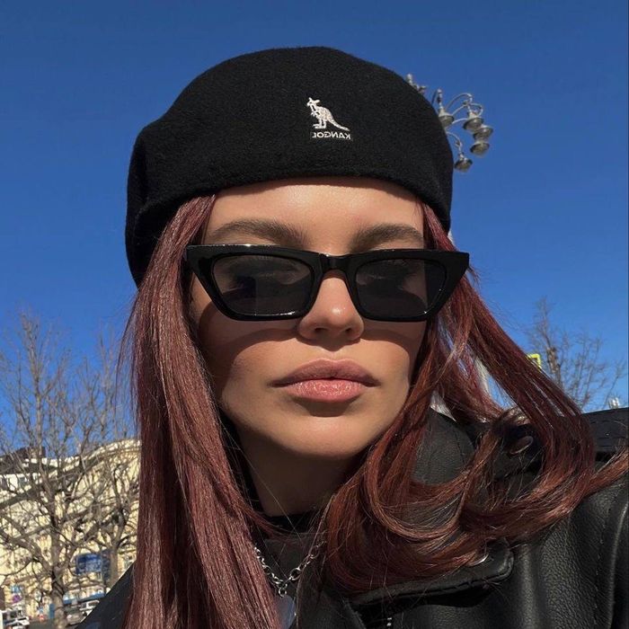 Кепи кепка Kangol кенгуру черная кашемир