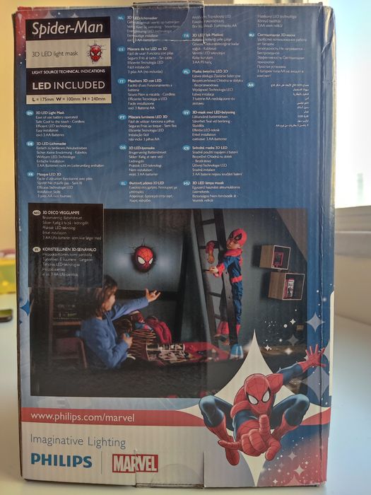 3D LED Light Spider-Man