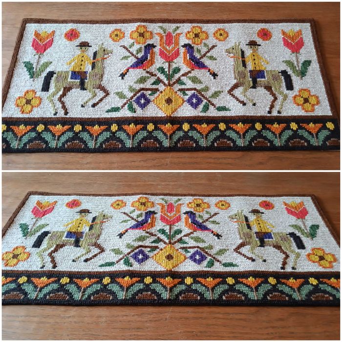 Kilim wełniany w styu etno- folk