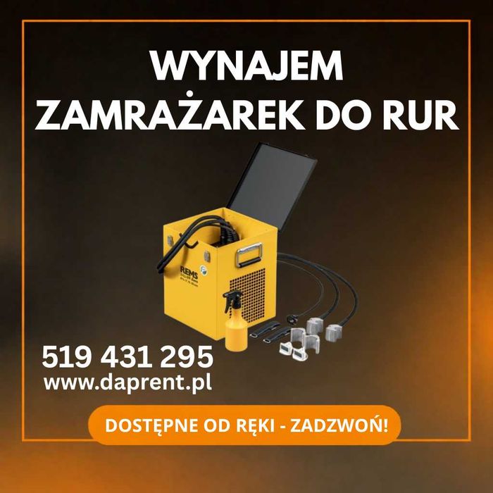 Zamrażarki do rur Rems WYNAJEM Oświęcim DAPRENT