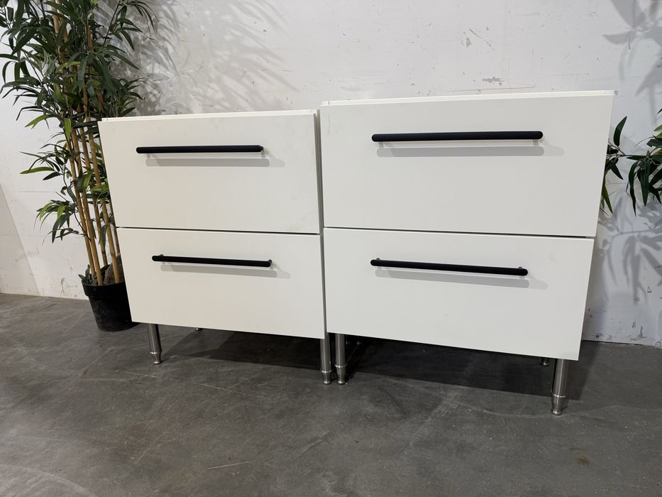 Ładne białe szafki kuchenne Ikea szuflady super stan dowóz wysyłka