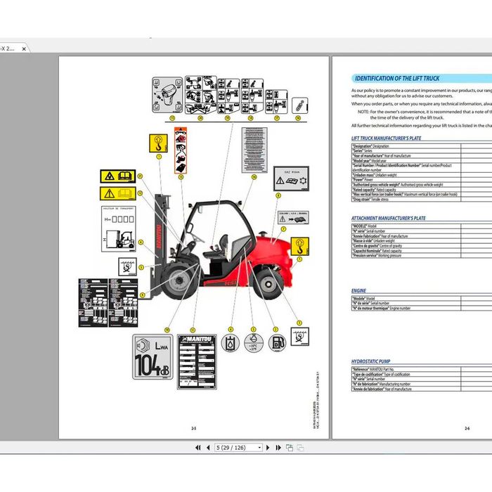 Manitou KATALOG Serwisówki Schematy Instrukcje Napraw PACZKA PDF 40GB