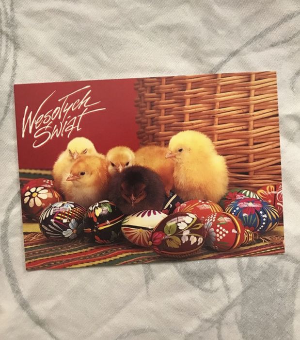 Pocztówka świąteczna vintage Wielkanoc
