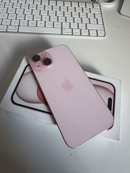 iPhone 15 128gb Pink Bateria 100% Idealny