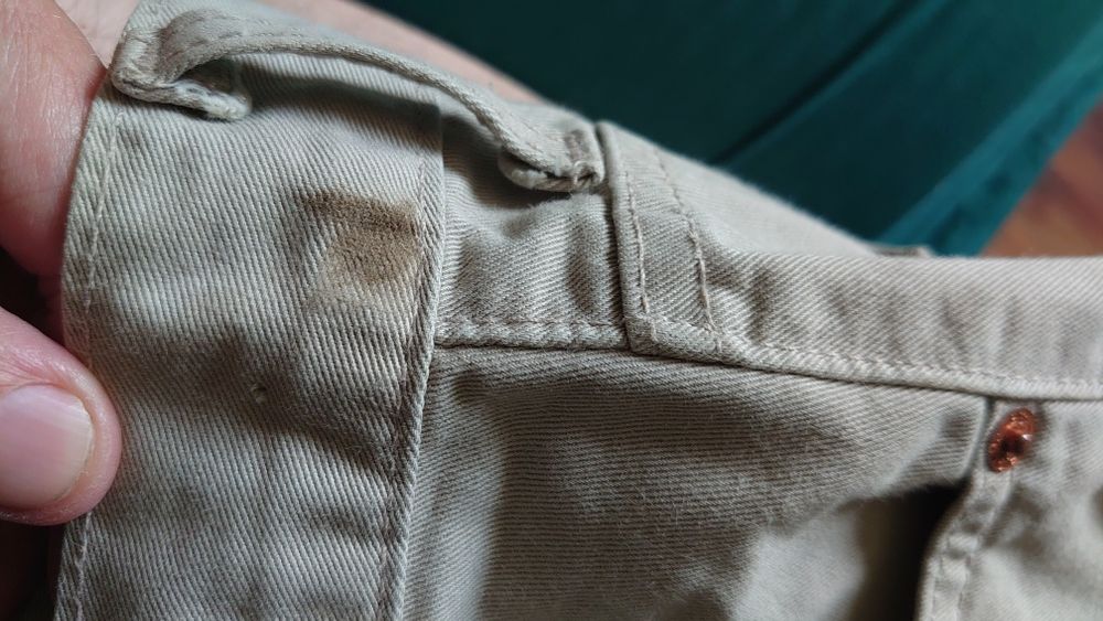 Levi's spodnie męskie 30/30 proste 582 jasny kolor beż szersza nogawka