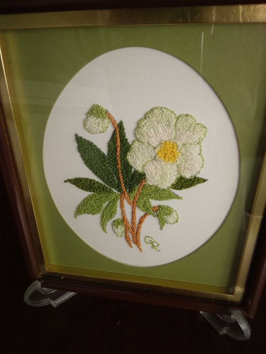 Quadro bordado manualmente