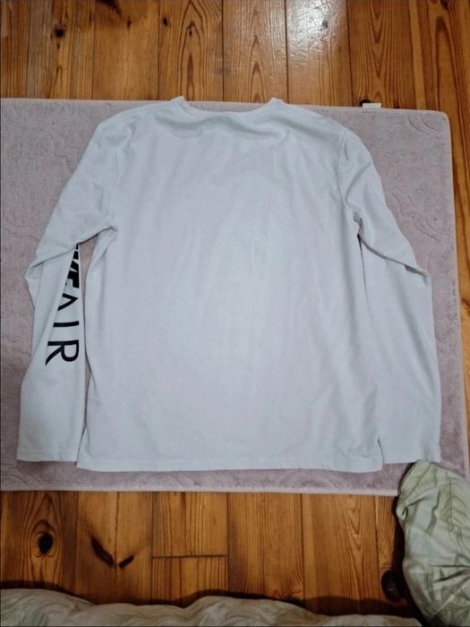 Biały longsleeve bluzka z długim rękawem Nike Air S