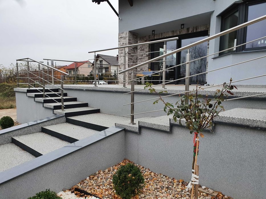Balkony francuskie, balustrady INOX, balustrada szklana, producent