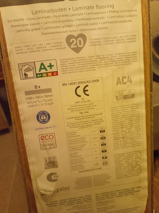 Panele podłogowe 10mm Classen 16,5 m²