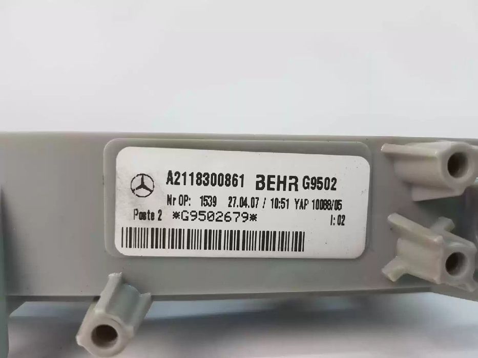 RESISTENCIA SOFAGEM MERCEDES-BENZ CLASSE E 2009 -A2118300861