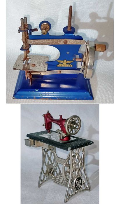 Miniaturas Maquina de costura antigas, lote de 2