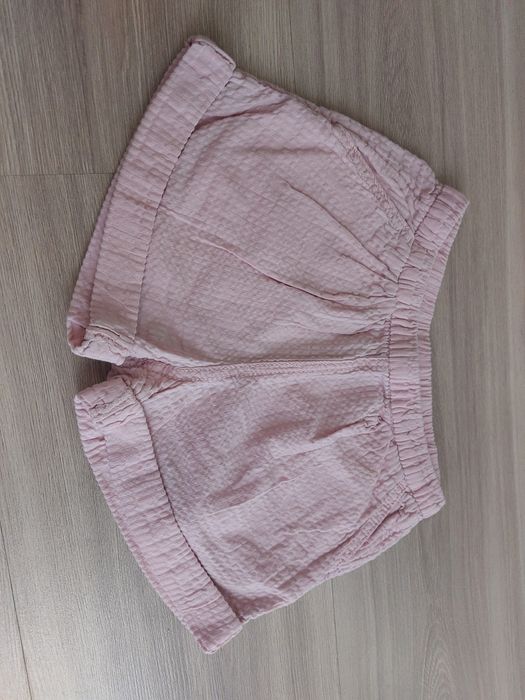 Krótkie spodenki pudrowy róż H&M 92 cm