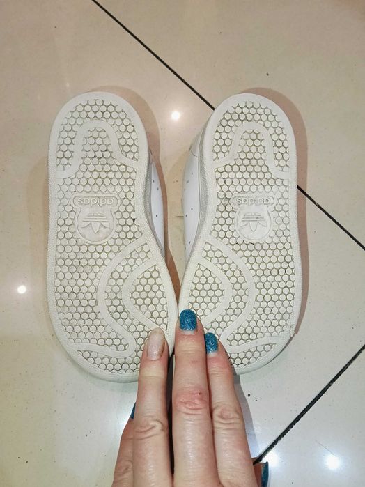 Adidasy trampki półbuty sneakersy adidas skóra tenisówki 24 różowe