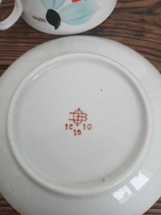 Пара чайна стара Городниця чашка блюдце Баранівка Полонне  сервіз