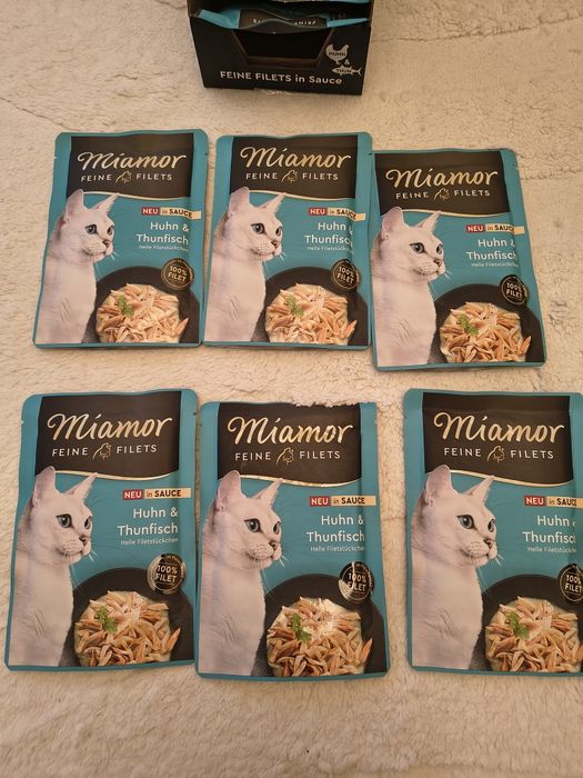 Miamor Feine Filets w galarecie, 6 x 100 g Tuńczyk z kurczakiem