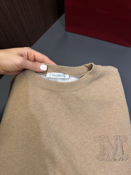 Жіночий світшот Max Mara оригінал off white loro piano Ace heron prest