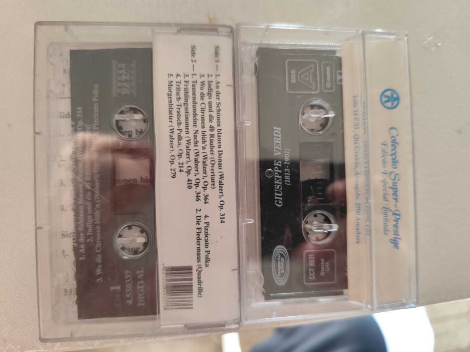 Lote de k7 musica clássica rara,alguns selados