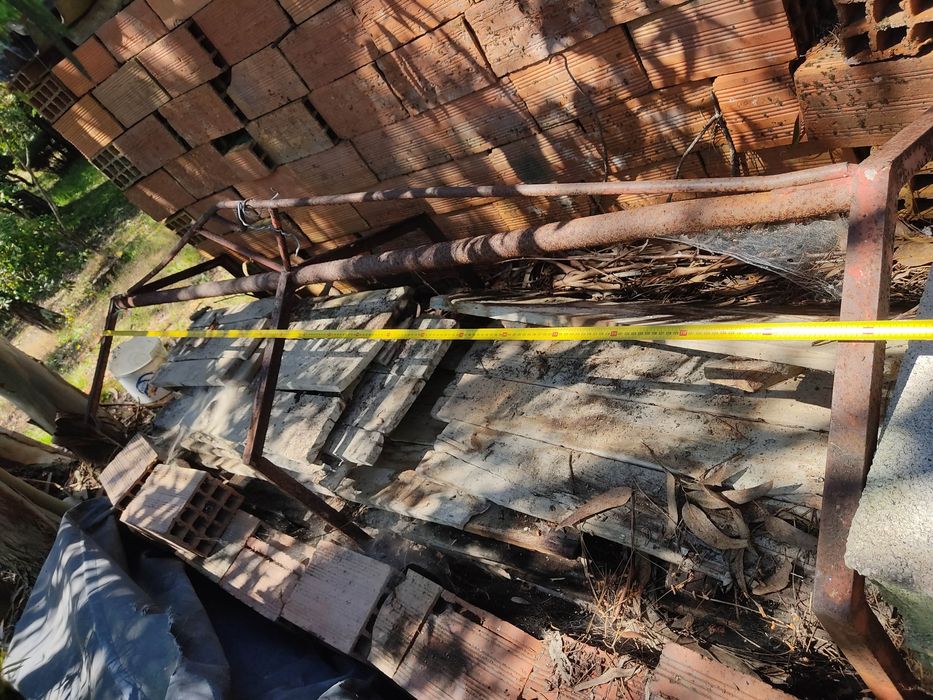 Gaiola Cesto Porta paletes 250x100x80 grua reforçado guincho