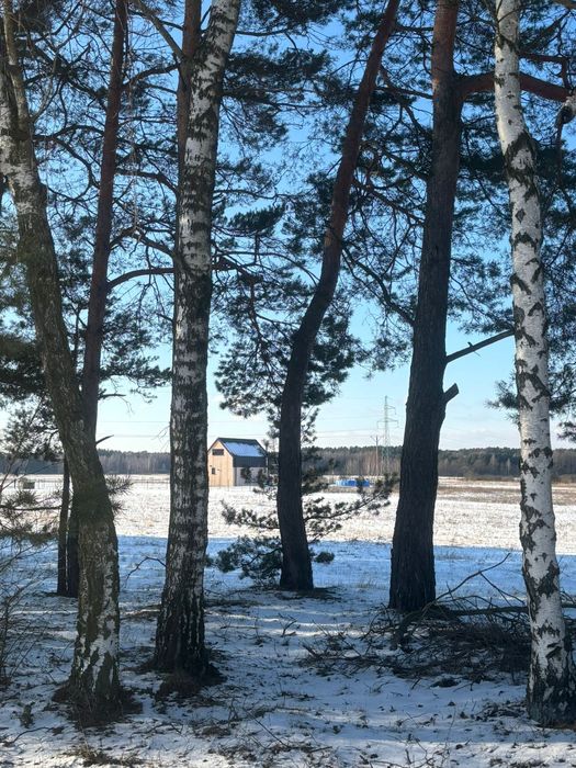 Domek między łąkami