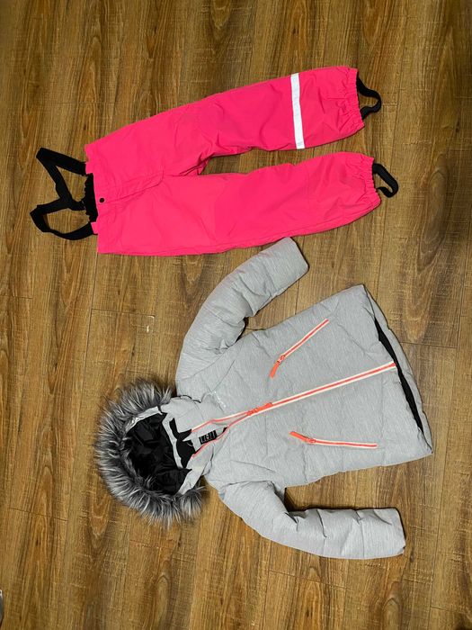 Зимний костюм на девочку лижний комбінезон термо Wedze р.128