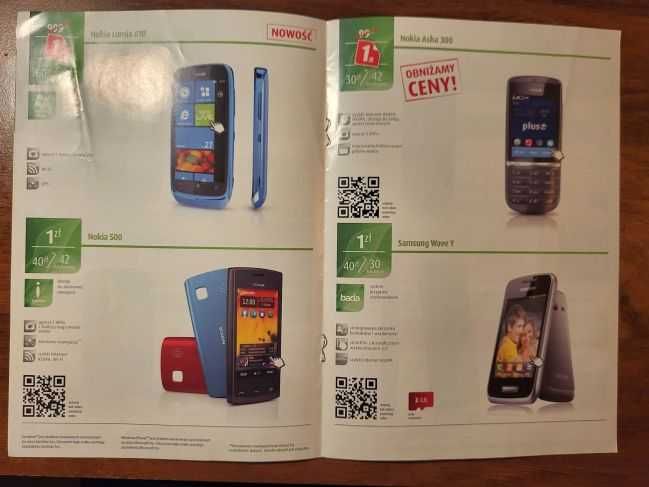 Gwarancja Nokia 6310i i ulotka Samsung Galaxy mini 2. TANIO!