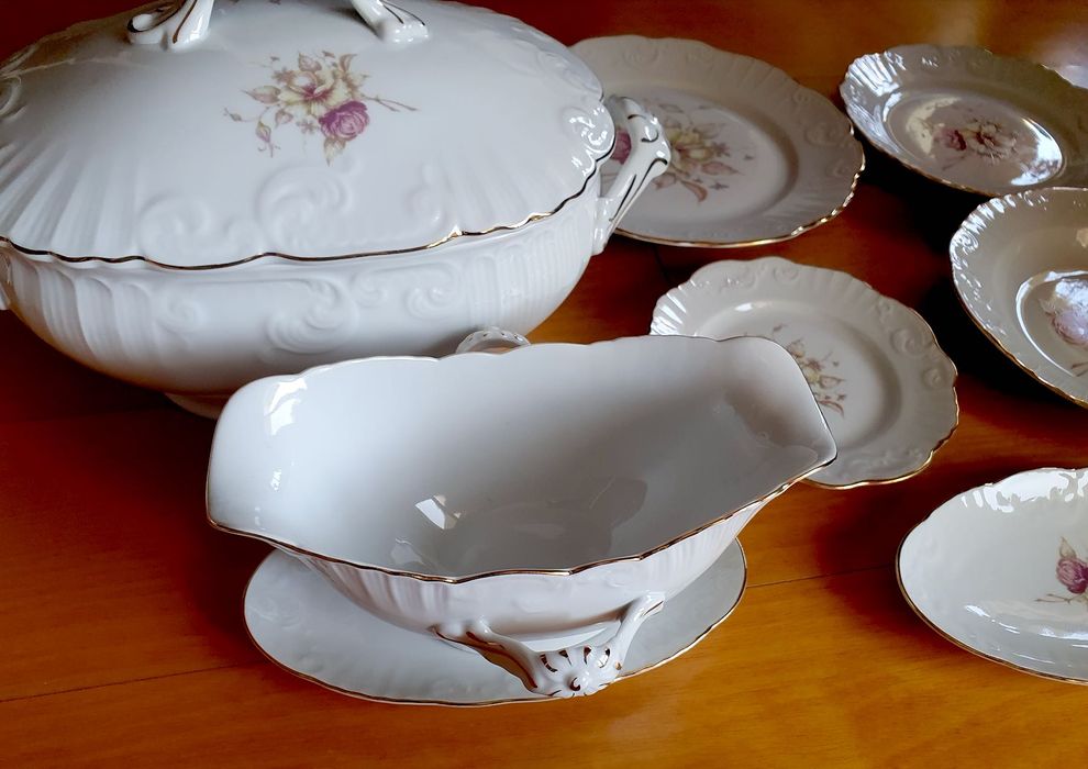 Serviço jantar Vista Alegre 71 peças - Anos 70