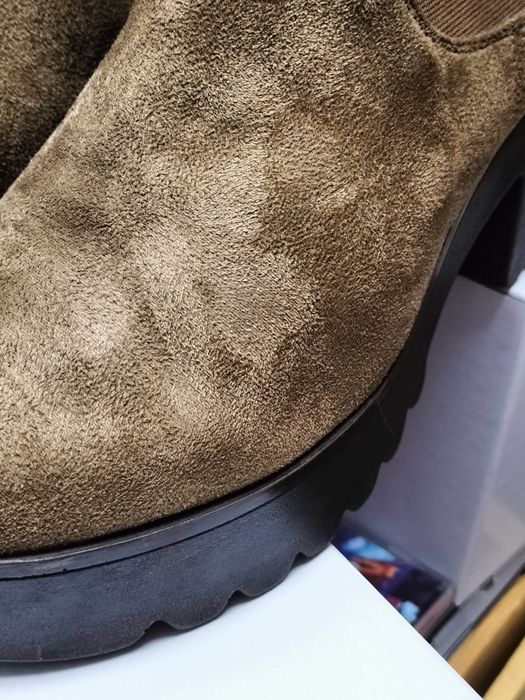 Botas camurça castanho