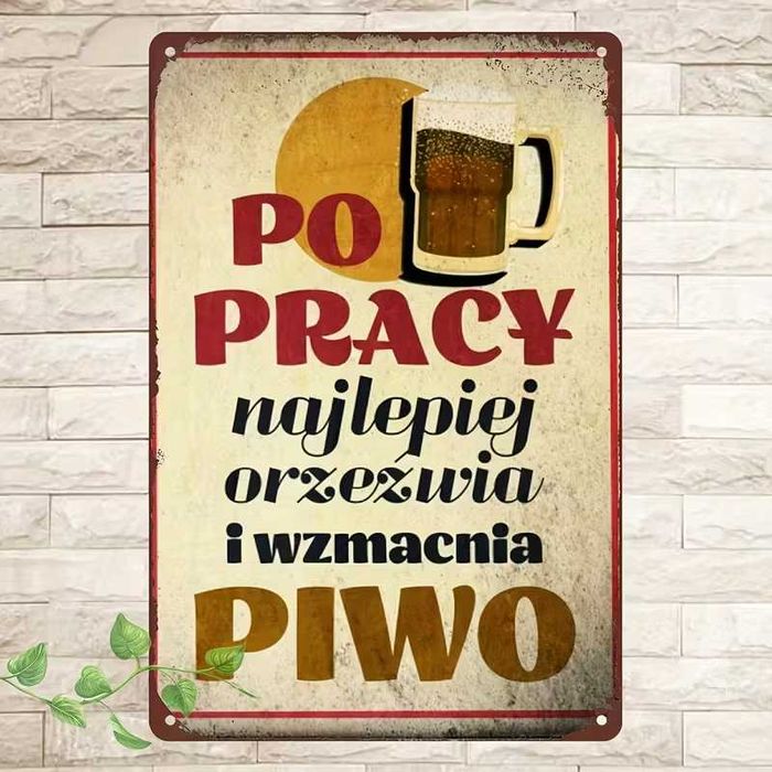 Nowa metalowa tabliczka
