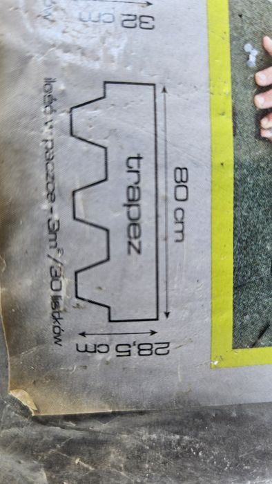 Gonty  NOWE trapez 15 m²