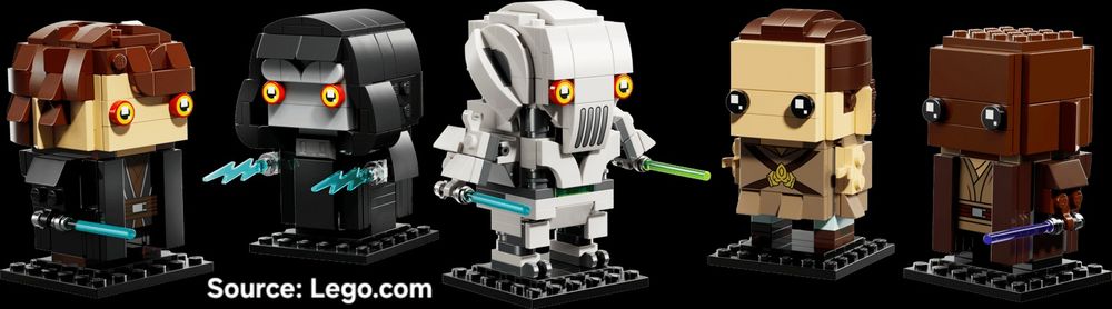 ENVIO GRATIS-LEGO 40796 Revenge of the Sith Heroes & Villains (BrickHeadz)