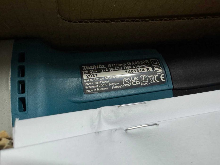 Кутова шліфмашина Makita GA4530R Нова!
