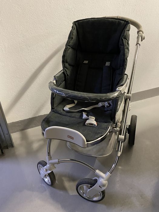 Carrinho - trio bebecar com ovo, cadeira e alcofa