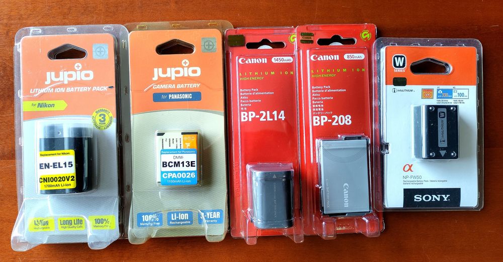 Baterias NOVAS para Canon/Nikon/Sony/Panasonic