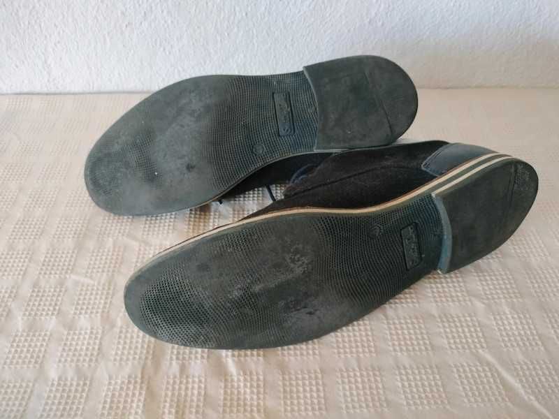 Sapatos de vela casuais camurça azul escuro Suits Inc