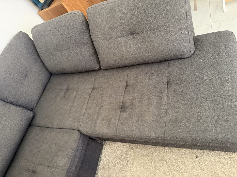 Sofa cama cinzento Conforama