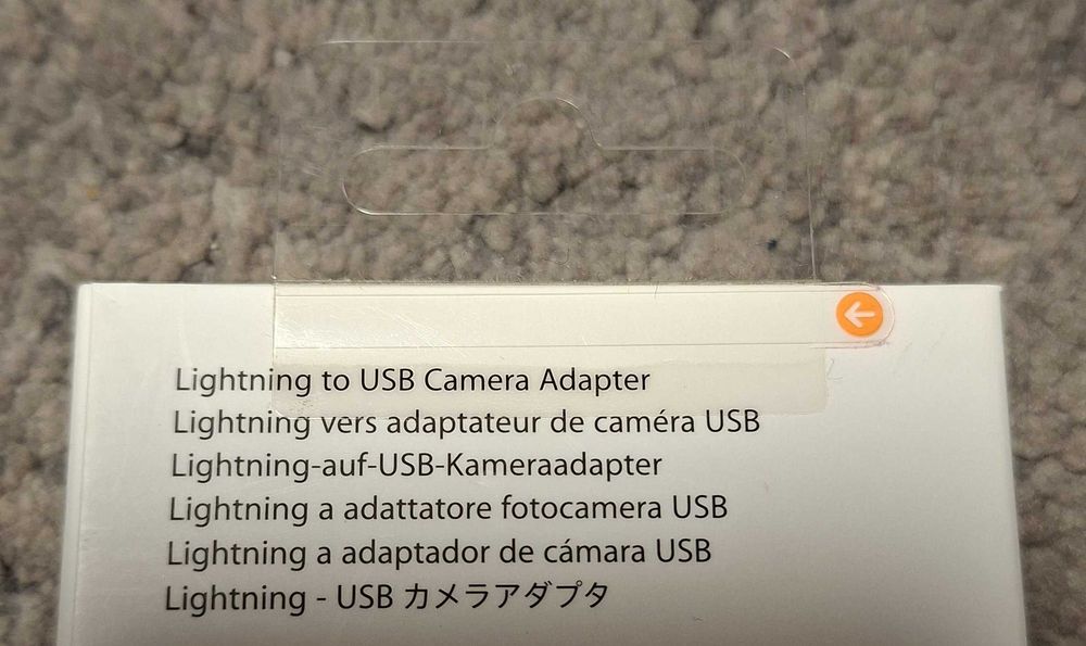 Przejściówka, adapter Apple lightning na USB MD821MZ/A A1440