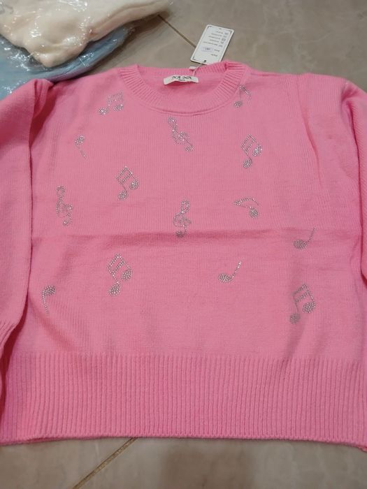 Кофта ноти зі стразами