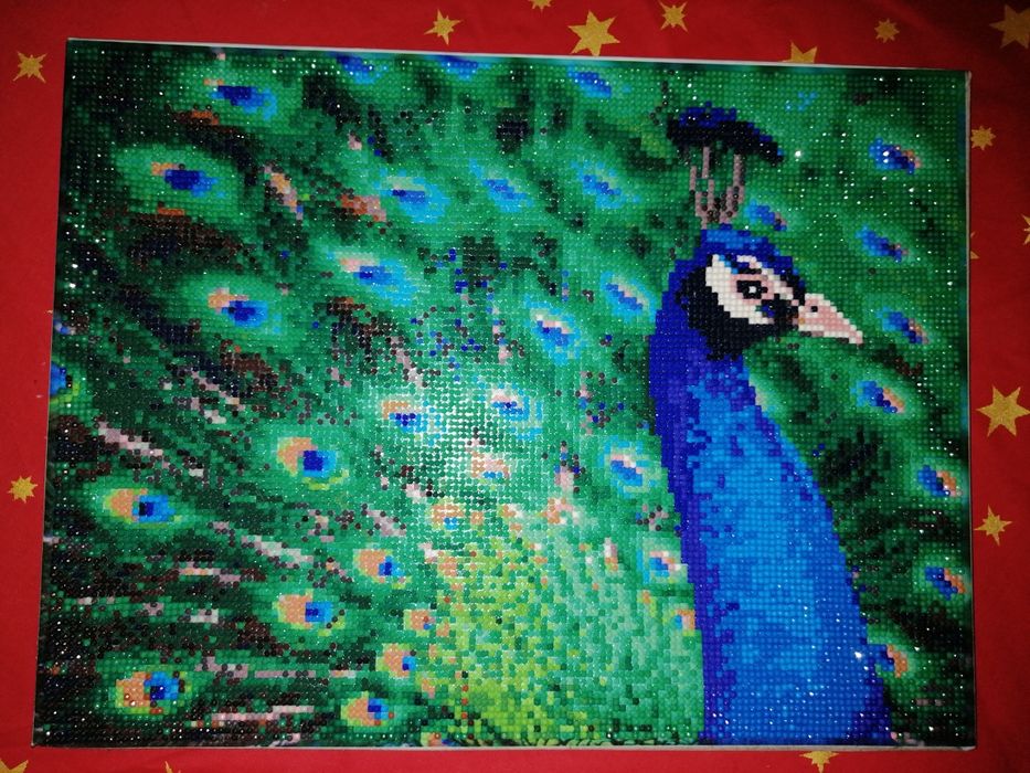 Алмазная вышивка на подрамнике. Готовая работа. Размер 30*40см.