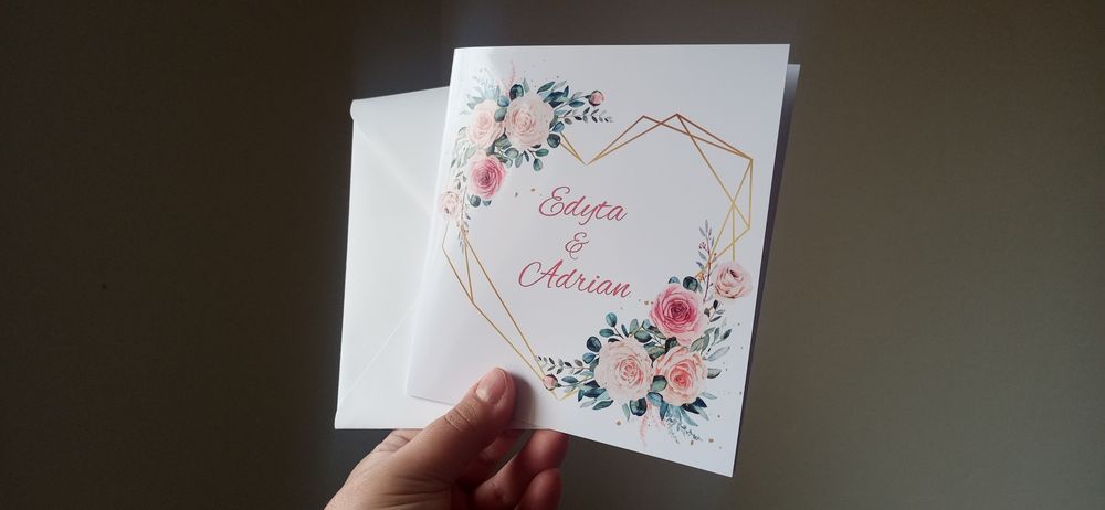 Zaproszenie na ślub otwierane