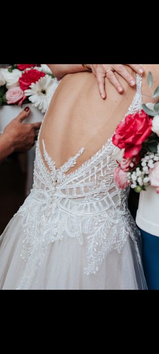 Suknia ślubna S/M + welon