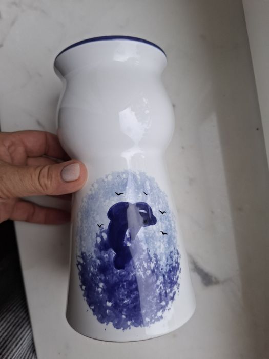 Elegancki  wazon, ręczna manufaktura ceramiczna w Maklemburgii / Pomorze/ Niemcy