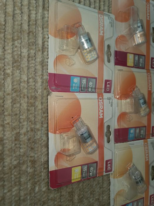 Комплект LED ламп 10шт. Osram PIN 40 3,8W 230V 470 lm 300° 4000K G9