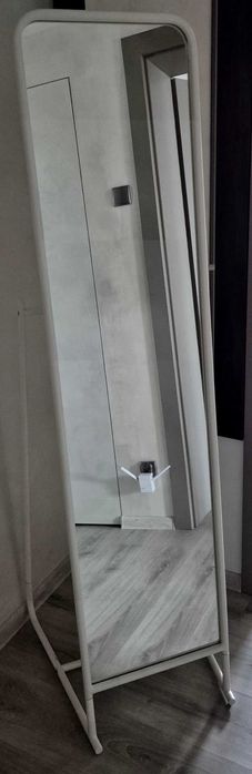 IKEA KNAPPER lustro stojące białe