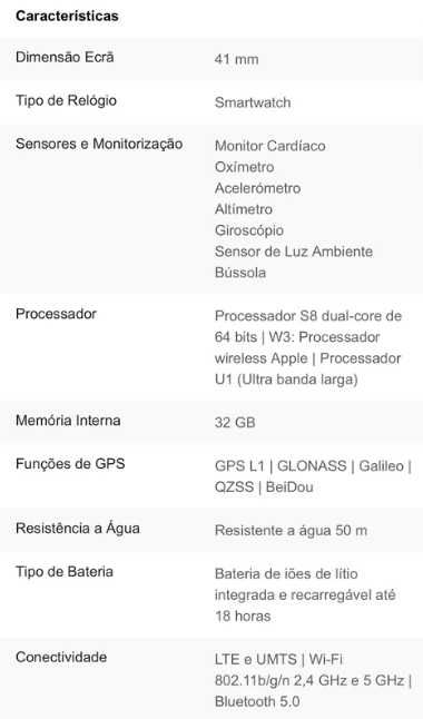 Apple Watch Series 8 GPS 41mm - Cellular - Alumínio Prateado