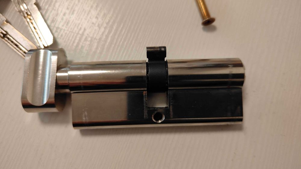 Б/в механізм циліндровий (замок) Apecs 80 мм, у комплекті 3 ключі